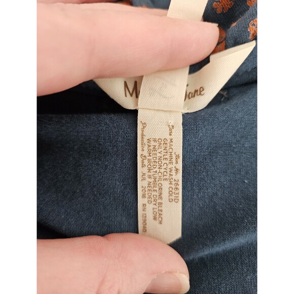 Matilda Jane Reunion Wrap Ruffle Long Sleeve Dress Blue S classic country - Picture 10 of 14